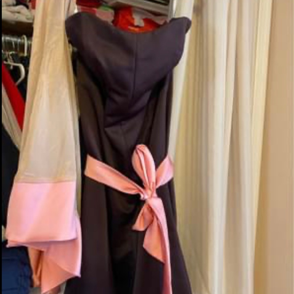 Size 12 strapless brown dress